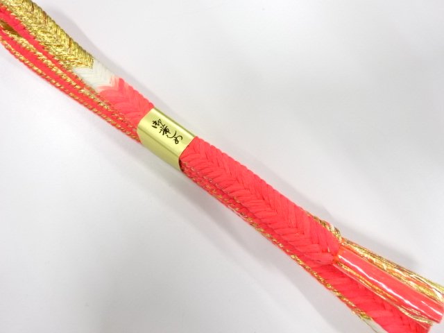 未使用品　正絹　手組帯締め